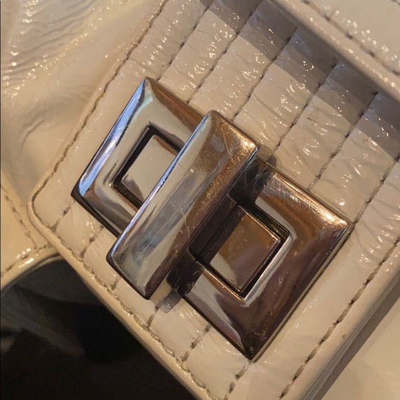 KOOBA Vintage White Patent Leather Satchel - Picture 15 of 15